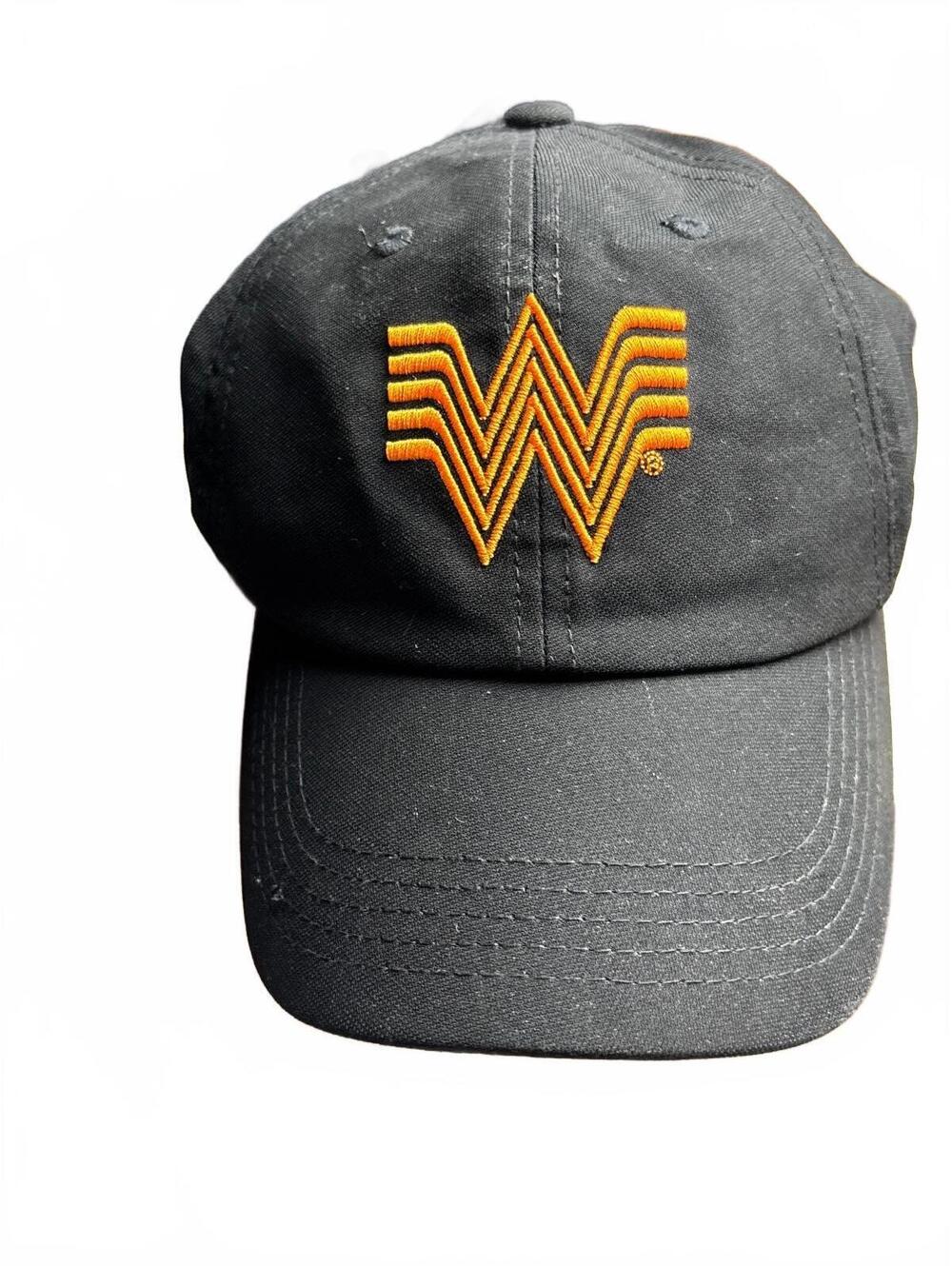Whataburger Black and Orange Baseball Cap Hat